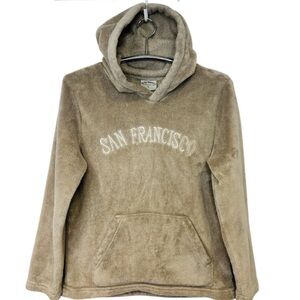 San Francisco Logo Sherpa Women’s Hoodie by Spring Mountain Fleecewear Size L